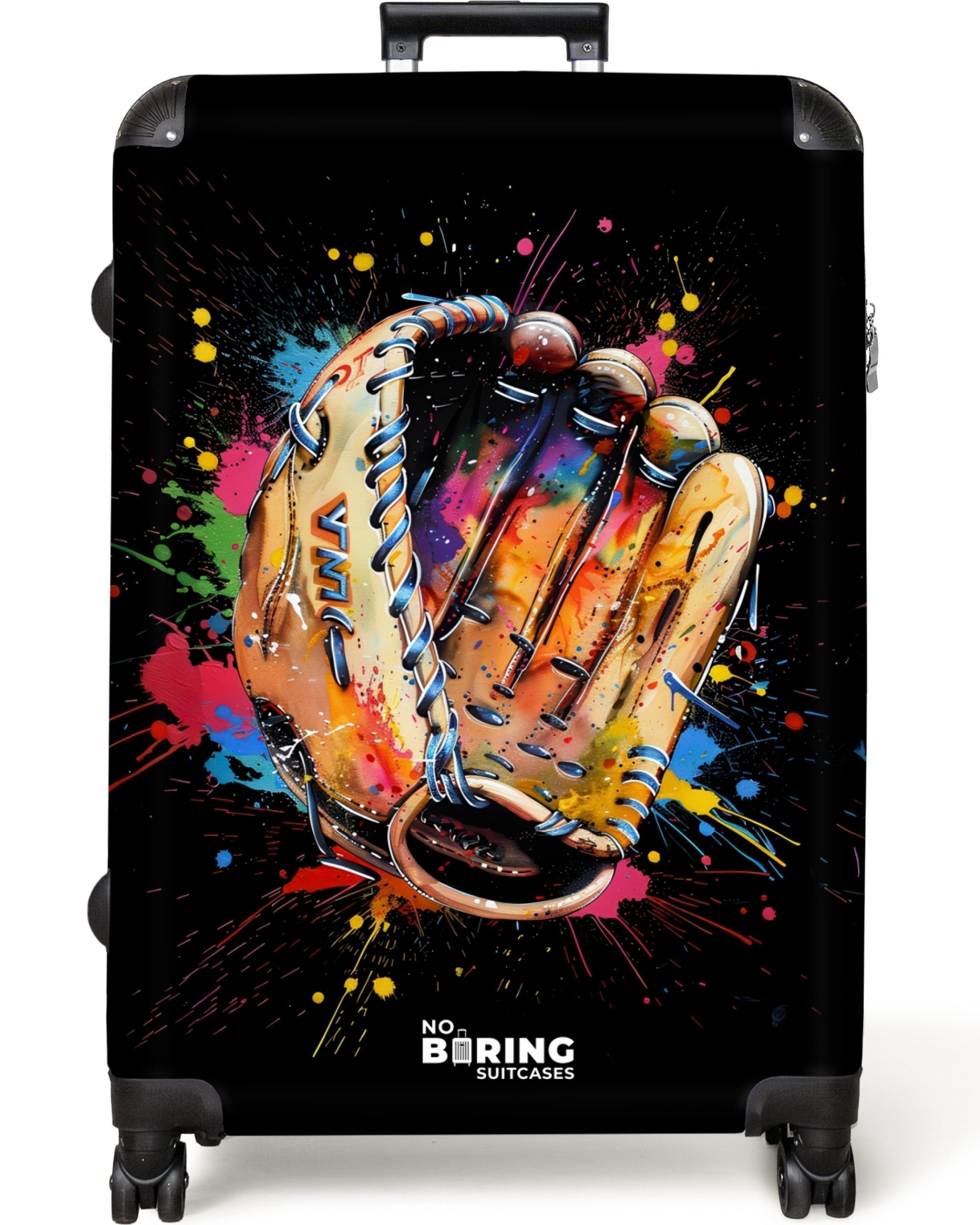 NoBoringSuitcases.com© Hartschalen-Trolley Baseballhandschuh mit Graffiti 7 günstig online kaufen