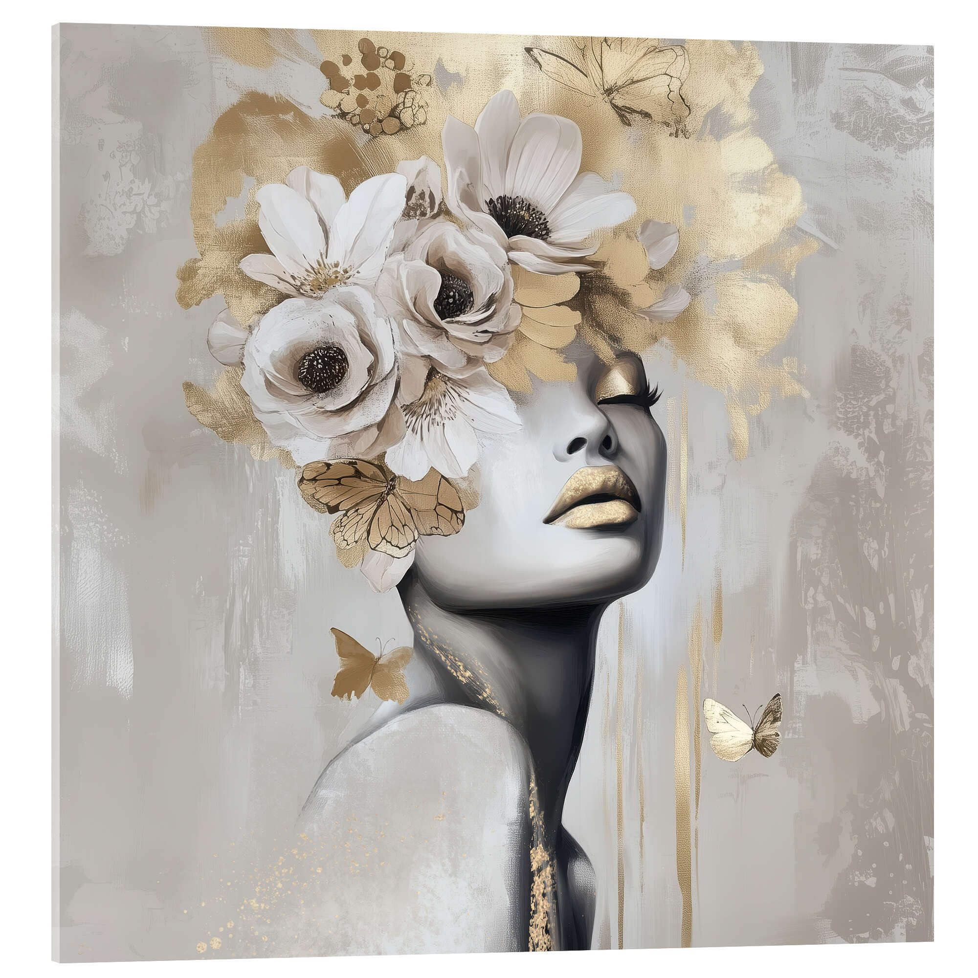 Posterlounge Wandbild Mariposa Gold, Bella Eve, günstig online kaufen