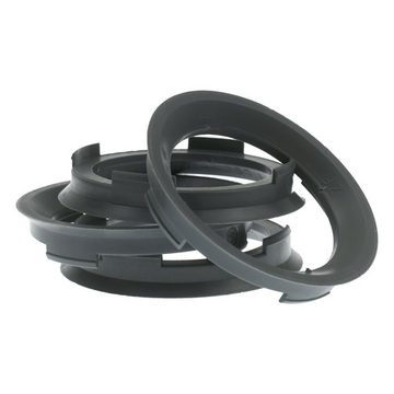 RKC Reifenstift 4x Zentrierringe Dunkelgrau Felgen Ringe Made in Germany, Maße: 70,4 x 57,1 mm