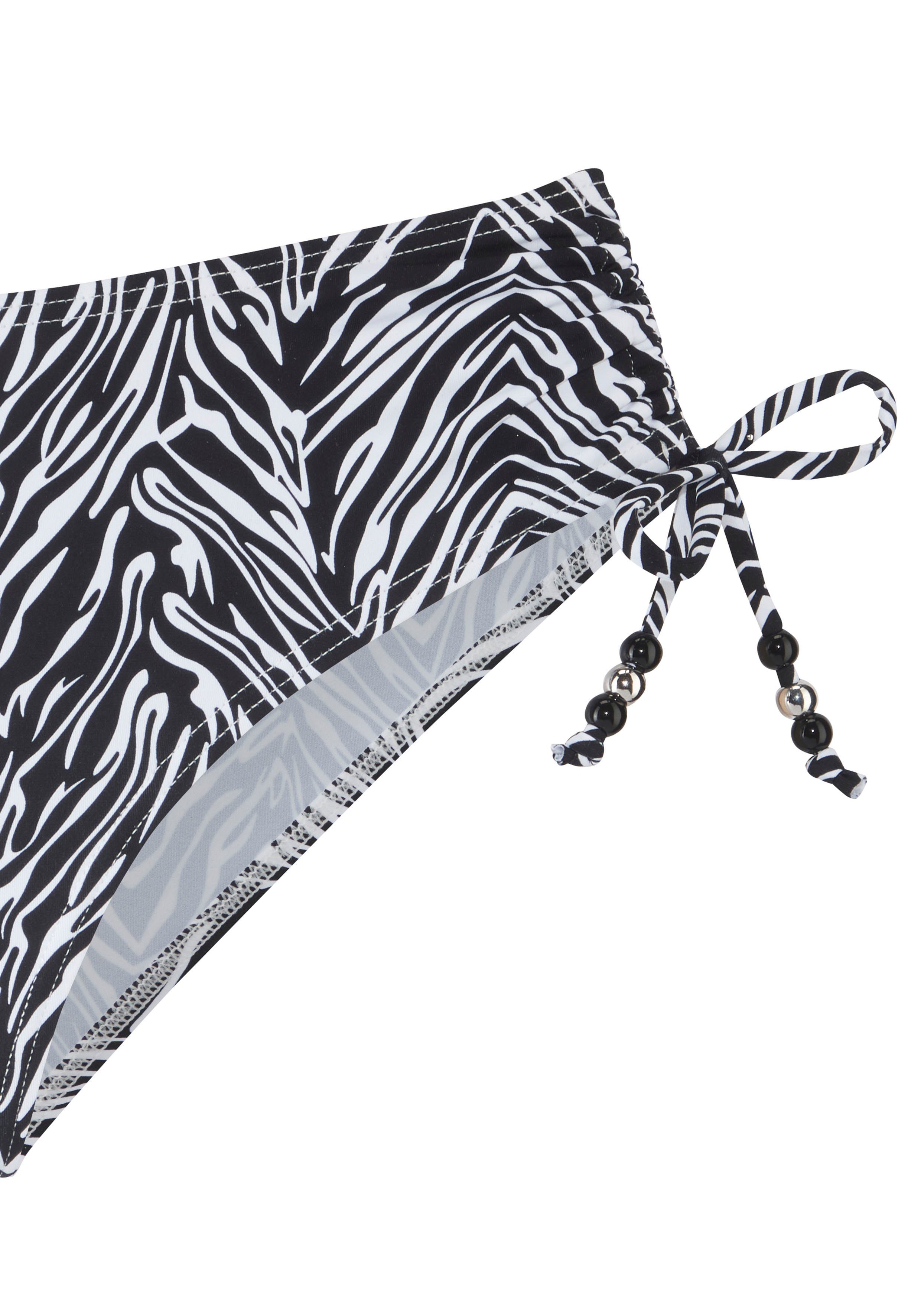 s.Oliver Bikini-Hose Kanto seitlich regulierbar und im Animal-Design