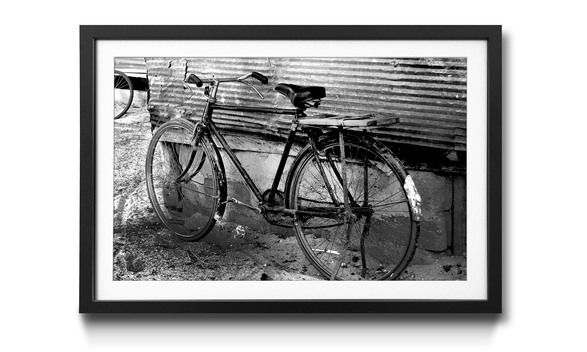 WandbilderXXL Bild Lost Wandbild, Größen Place, 4 erhältlich Old Rahmen Bike, in mit