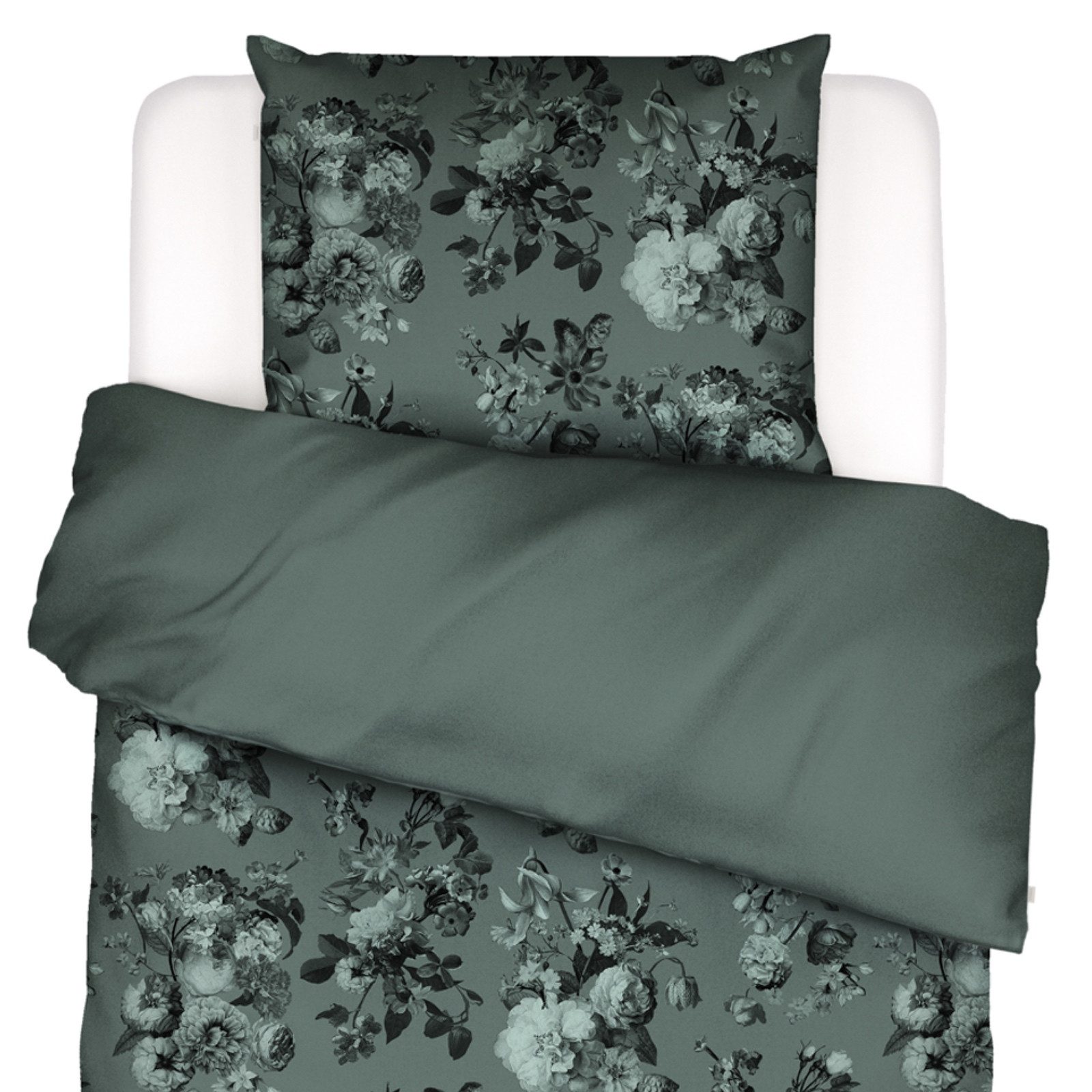 Essenza Bettwäsche Florice Baumwollsatin Balsam Green günstig online kaufen