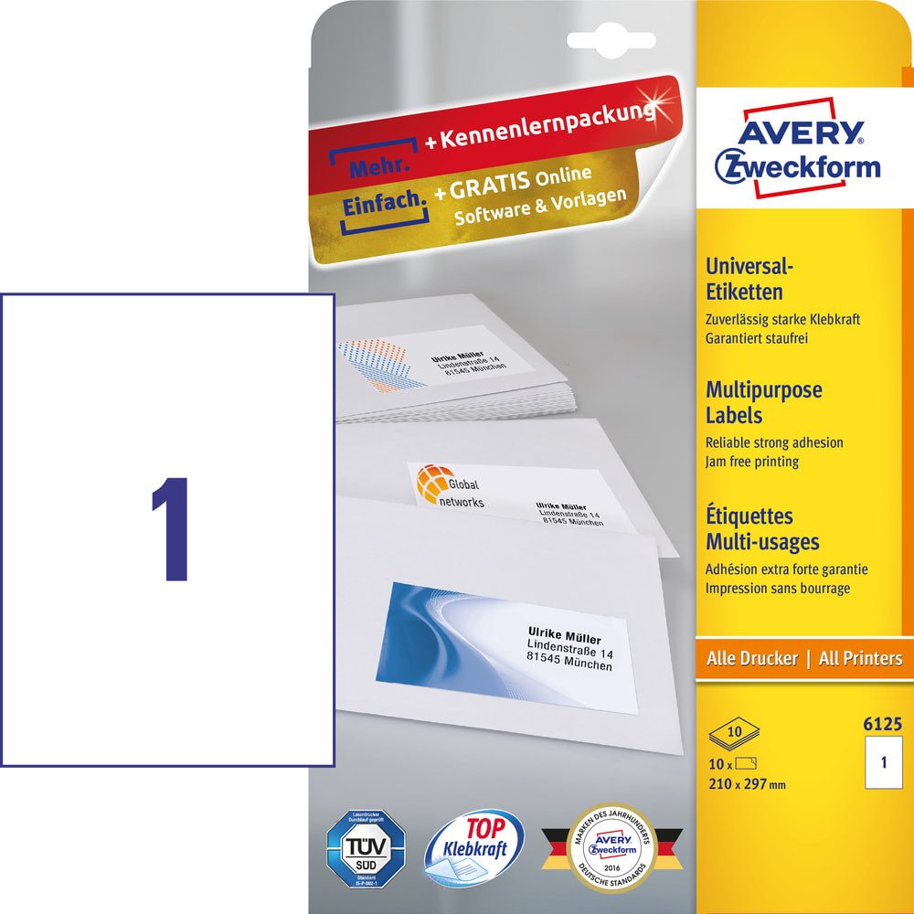 Avery Zweckform Etiketten