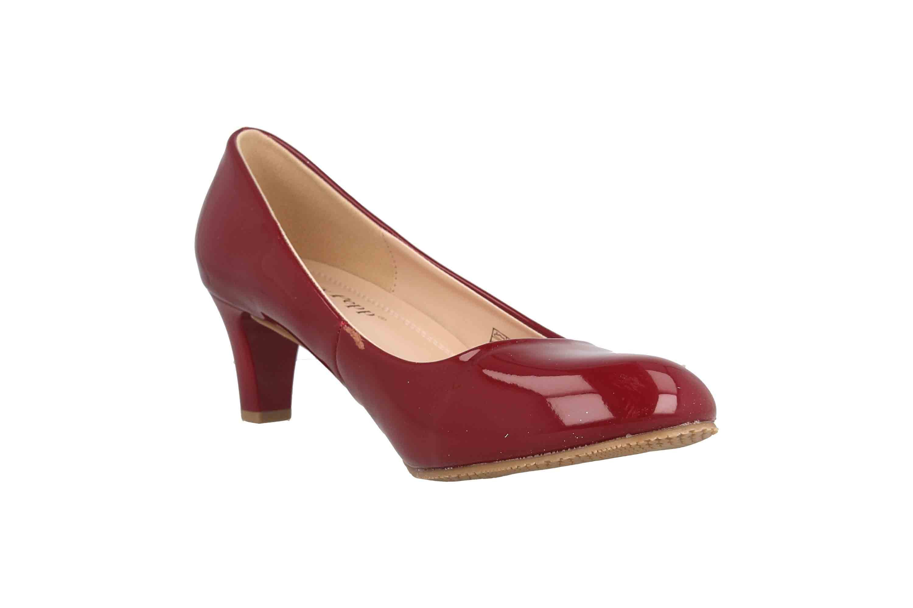 LadyPepp 2GY0211501 Burgundy Patent Pumps