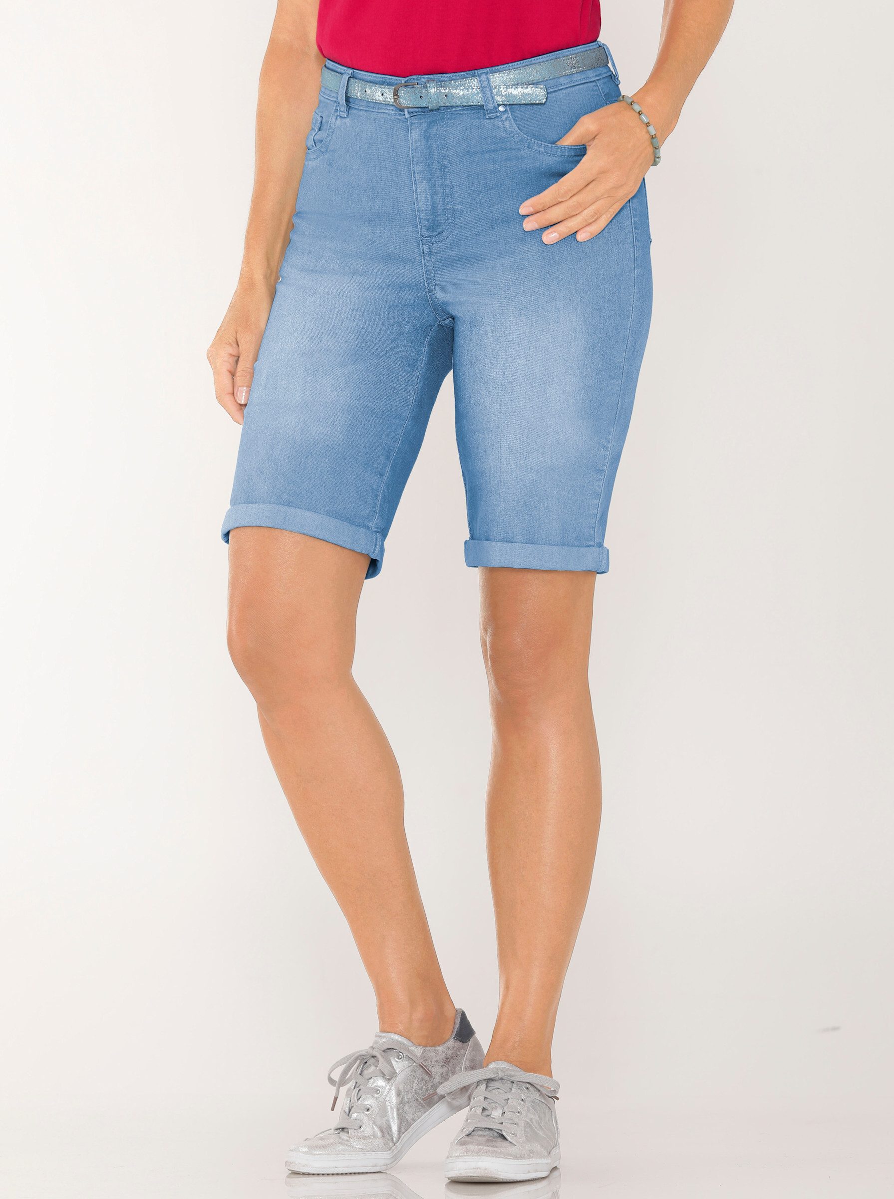 Witt Jeansshorts Jeans-Bermudas leicht vertieft günstig online kaufen