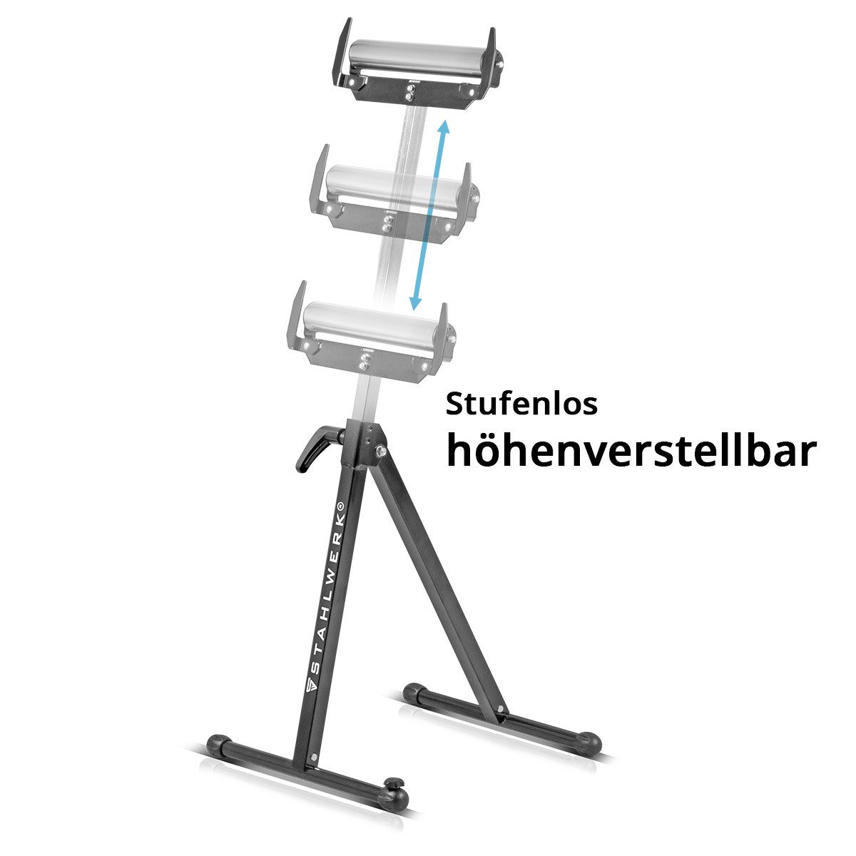 STAHLWERK Klappbock Rollenbock 60 kg höhenverstellbar 720 - 1100 mm Arbeitsbock, (1-St)