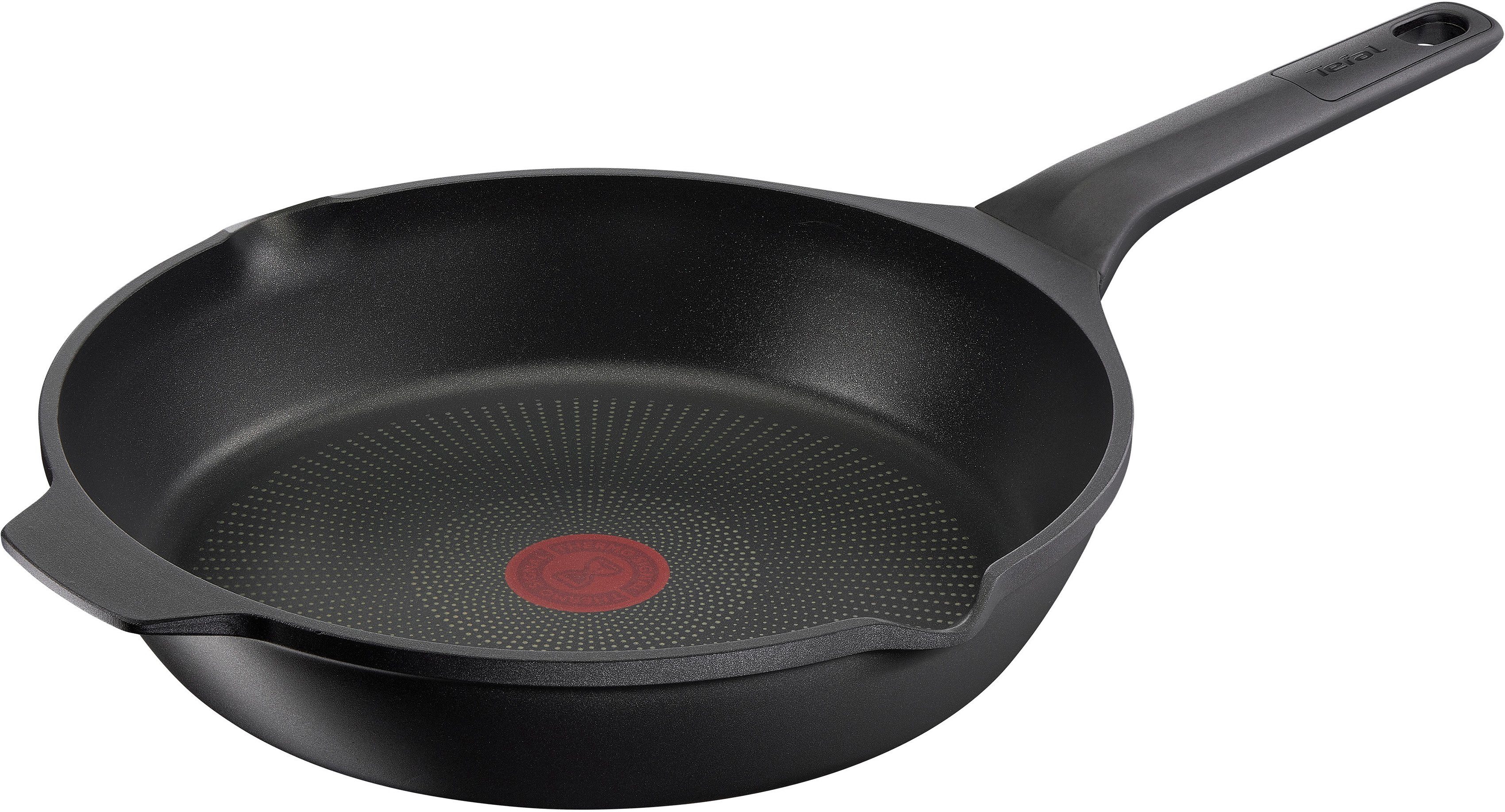 Tefal Bratpfanne Robusto Pfanne Induktion, Aluminium (1-tlg), Thermo-Signal bei idealer Brattemperatur, für alle Herdarten geeignet