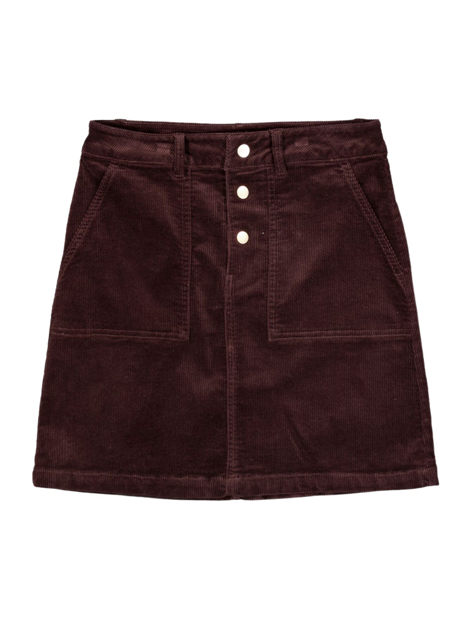 Garcia A-Linien-Rock braun,Casual,Baumwolle,Strukturiert,Regular Fit,Hoch