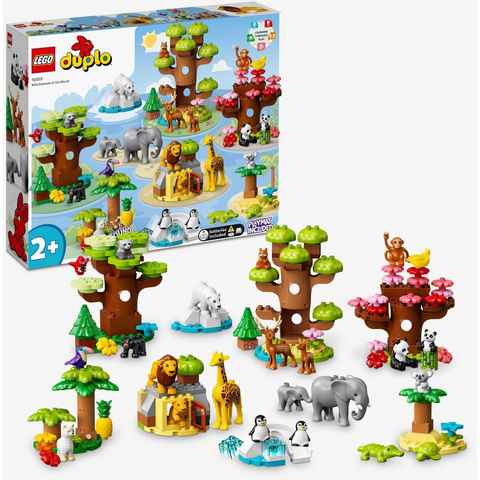 LEGO® Konstruktionsspielsteine Wilde Tiere der Welt (10975), LEGO® DUPLO, (142 St), Made in Europe