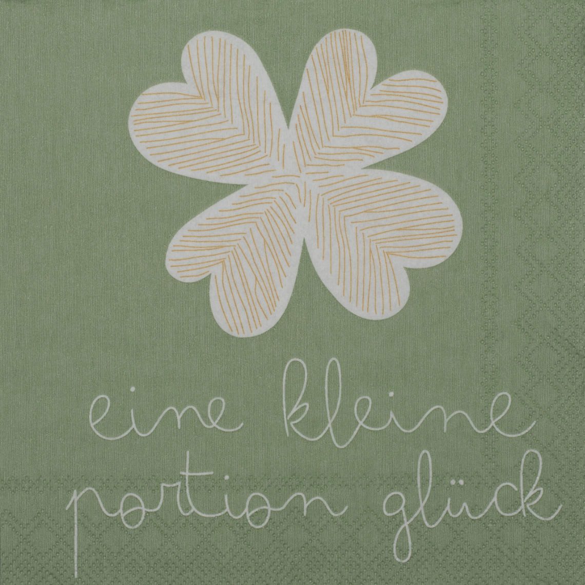 Räder Design Papierserviette Cocktailservietten 25x25 cm " Eine kleine Portion Glück " von räder de