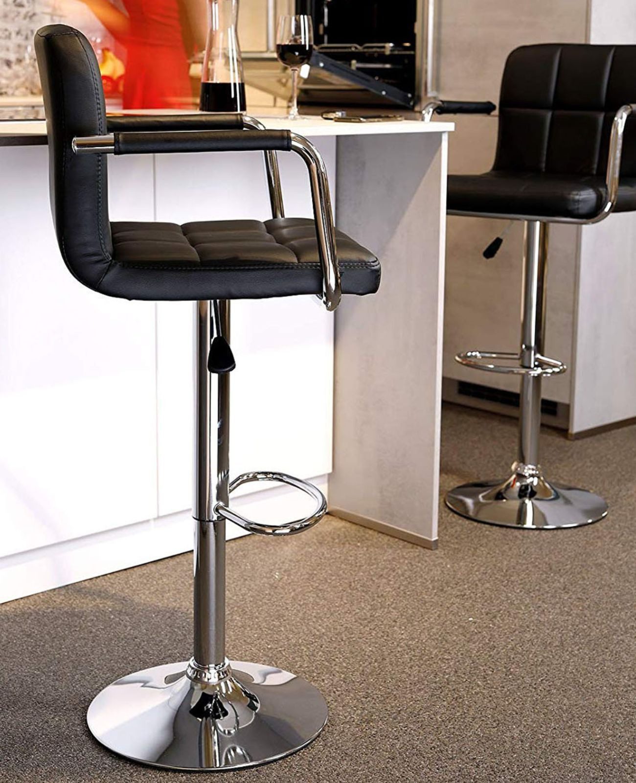 dibea Barhocker Barhocker 2er-Set, Modell 5, höhenverstellbar, 360 Grad dre günstig online kaufen