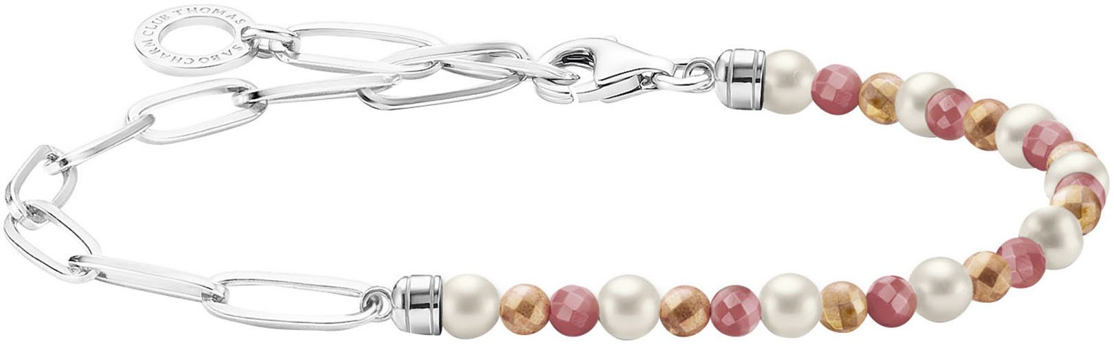 THOMAS SABO Armband Perlen, A2099-350-7-L19, mit Jaspis - mit Süßwasserzuchtperle