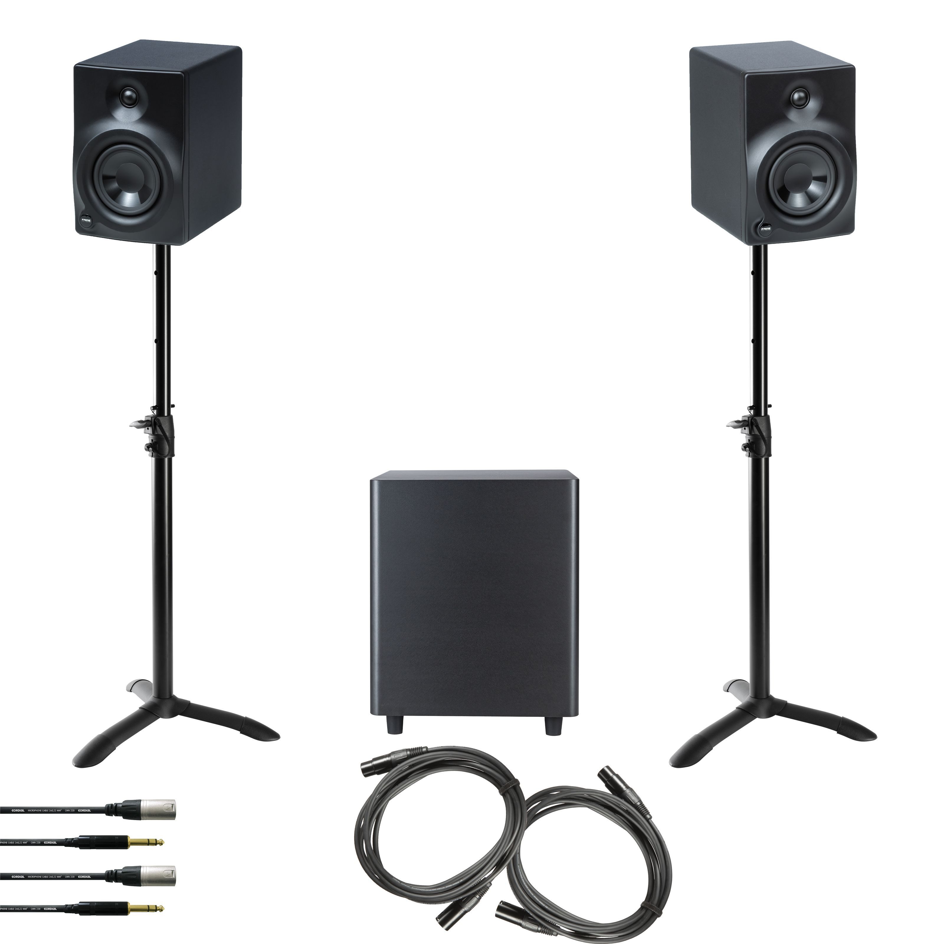 FAME Lautsprecher (Orbital 205S - Subwoofer Set - Aktiver Studiomonitor-Set)
