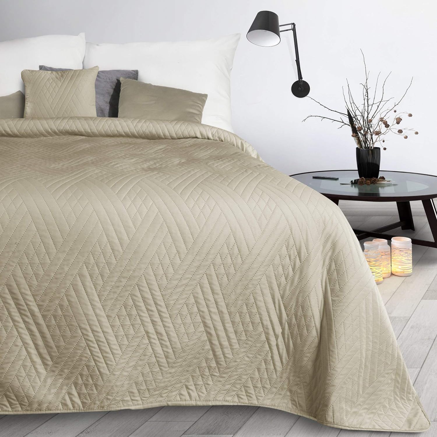 Design91 Bettüberwurf Zweiseitige Decke, dekorative Decke günstig online kaufen
