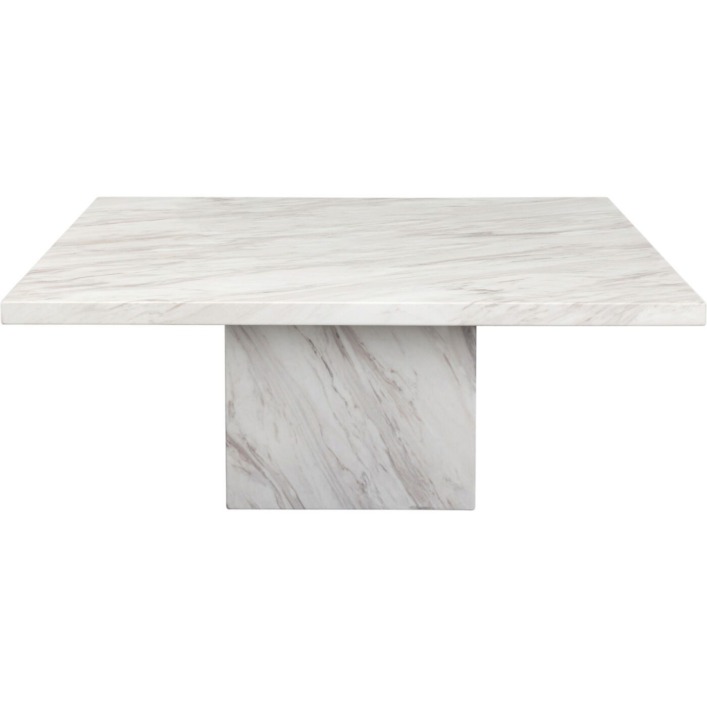 Kare Design Couchtisch Artistico Marble, Tischplatte aus Marmor, 100x100 cm