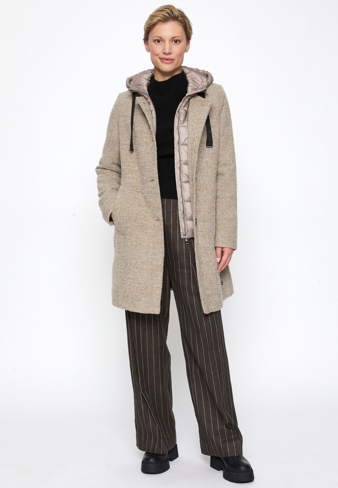 COVERED Wintermantel L60357CO Kapuze, Eingriffstaschen, Innentasche, günstig online kaufen
