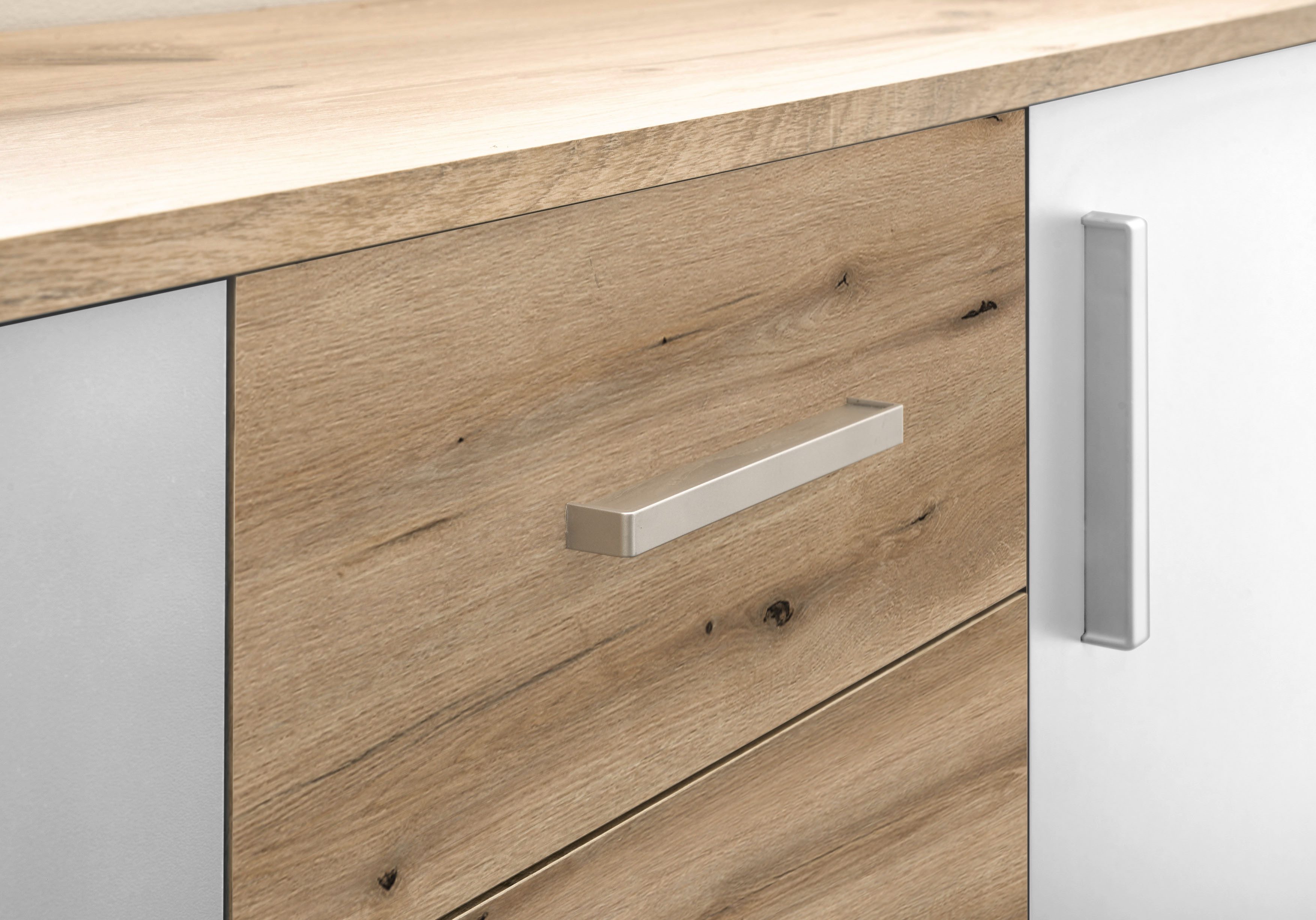 HBZ Kommode BC-Drift-2, Sideboard Stellmaß 120x84x35 cm (1 St), Sideboard mit 2 Türen, 4 Schubkästen, 2 Einlegeböden