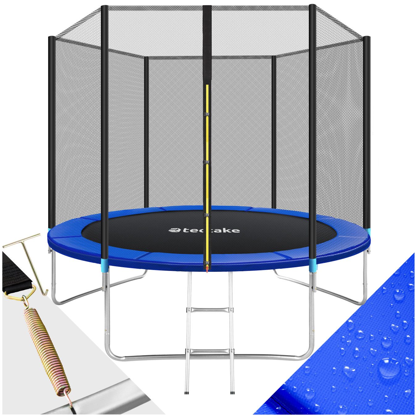 tectake Gartentrampolin Trampolin, (Komplettset), Ø 305 cm,  GS zertifiziert