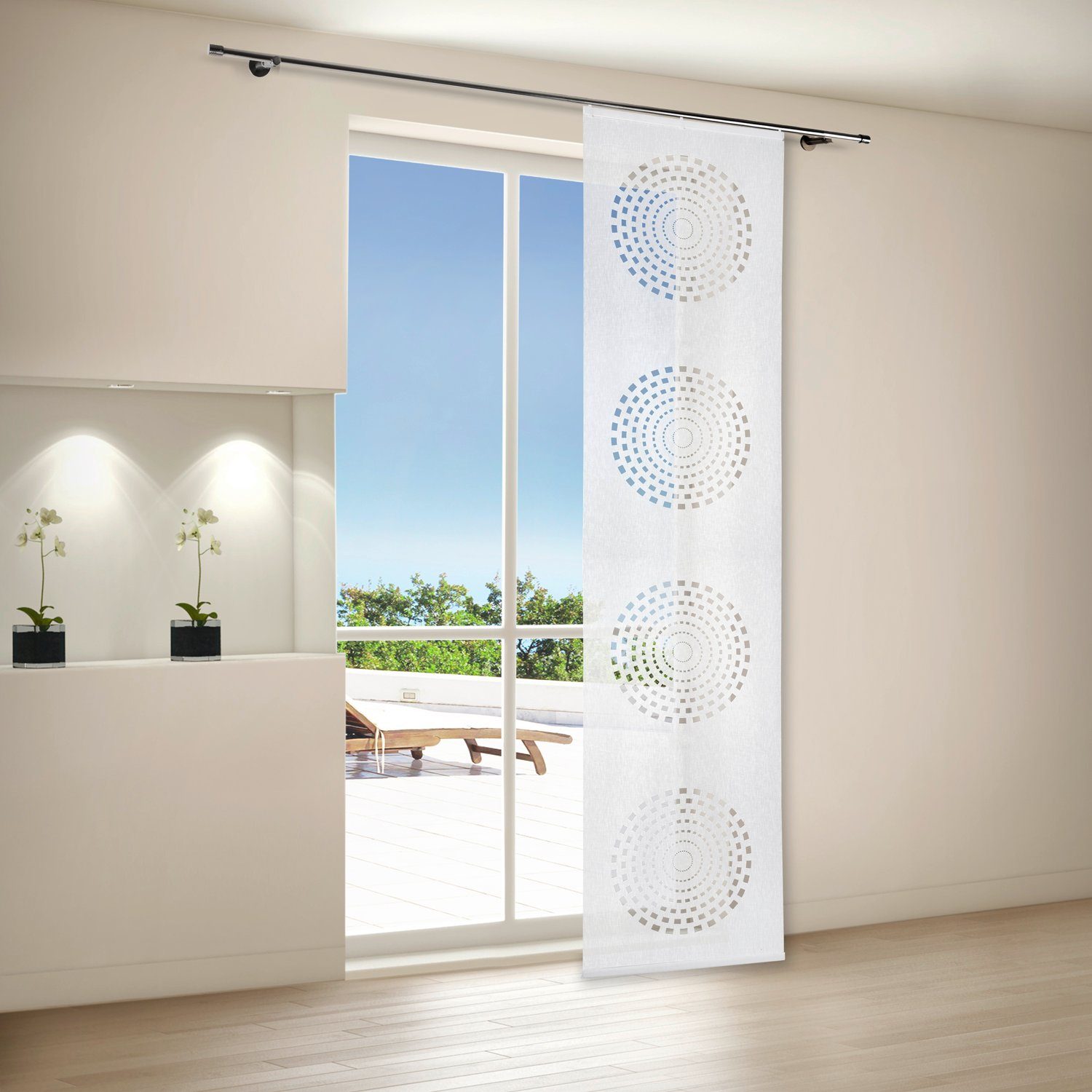 Gerster Schiebegardine Gerster Flächenvorhang, Lasertechnik B = 60 x H, transparent