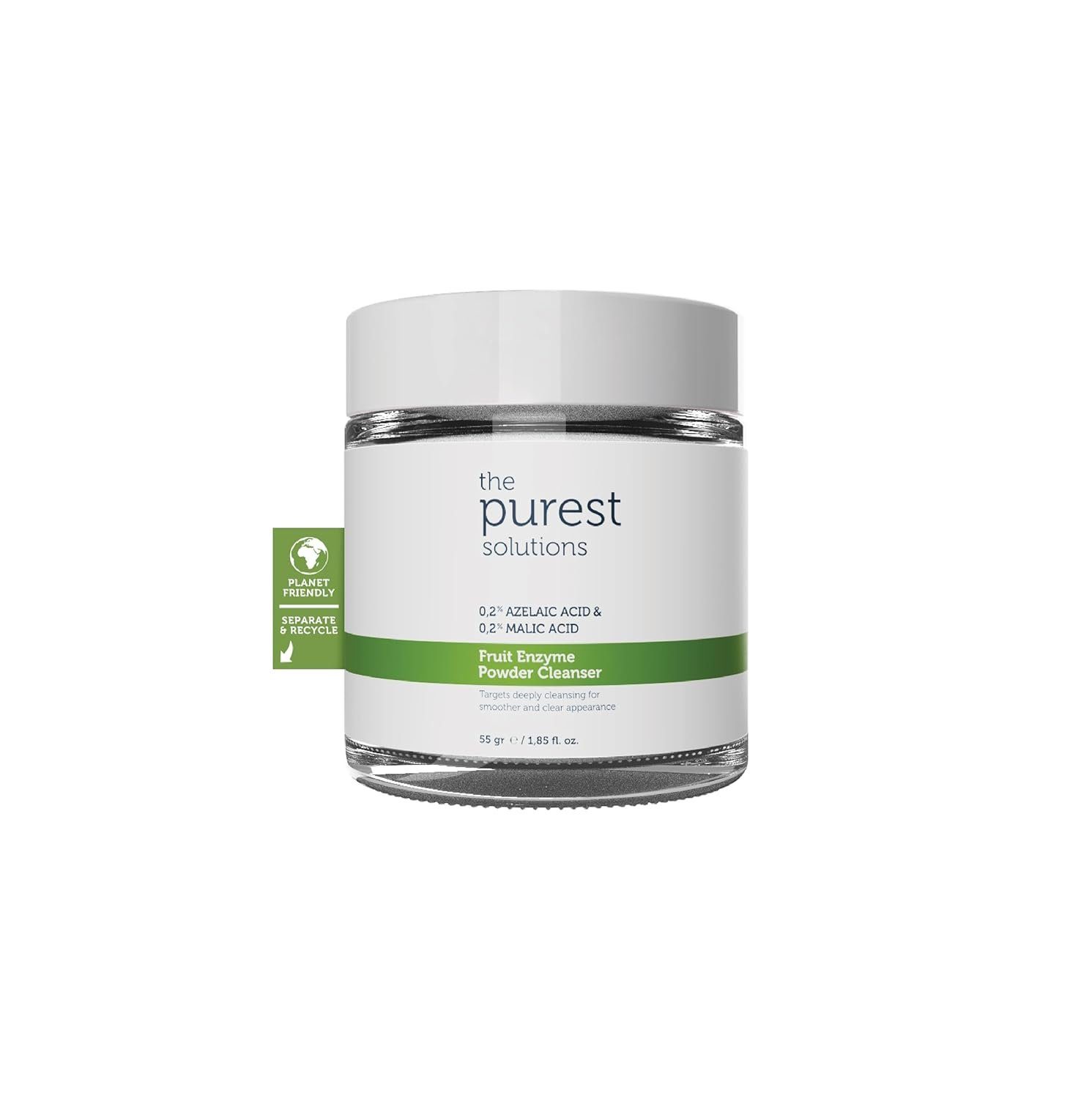 The Purest Solutions Gesichtsöl Frucht Enzym Pulver Reinigunugsgel 0,2% Azelainsäure & 0,2% Apfelsäure