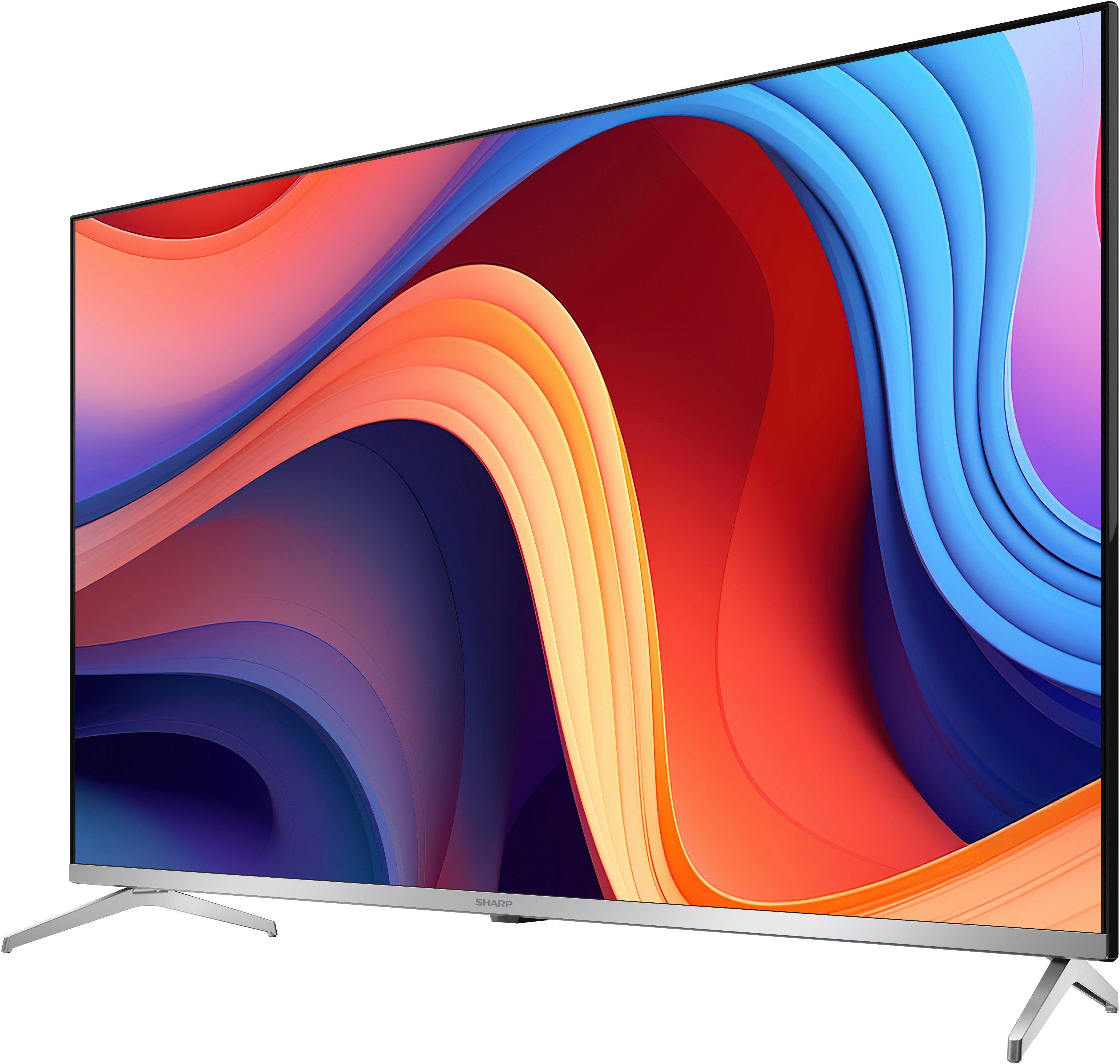 Sharp 4T-C43GPx QLED-Fernseher (108 cm/43 Zoll, 4K Ultra HD, Google TV, Smart-TV, Quantum Dot, QLED, Dolby Atmos, Dolby Vision, HDMI 2.1 mit eARC)