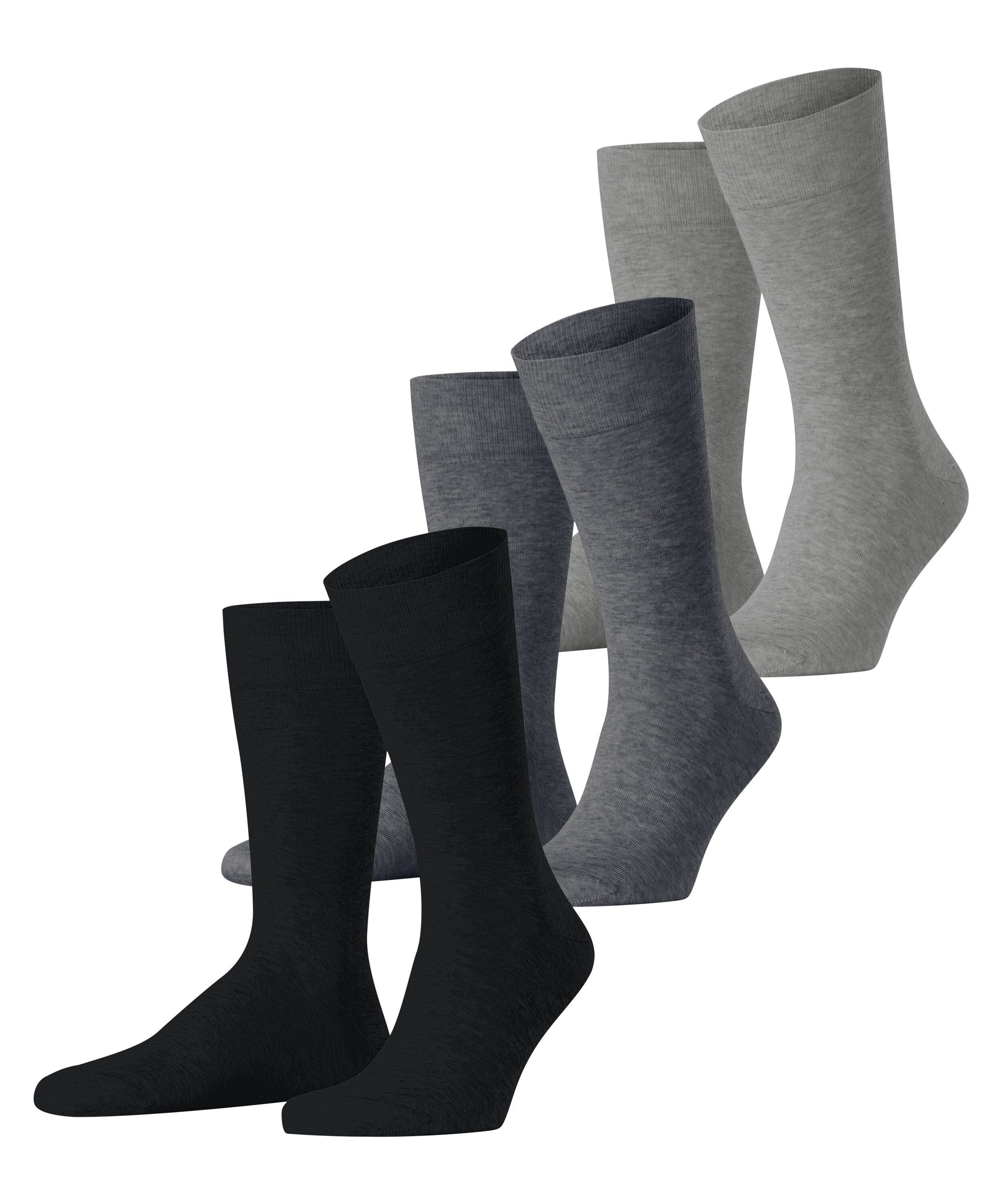 Socken Solid Mix 3-Pack Socken aus Biobaumwolle