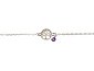 Gemshine Charm-Armband »YOGA Lebensbaum und lila Amethyst«, Made in Spain, Bild 2