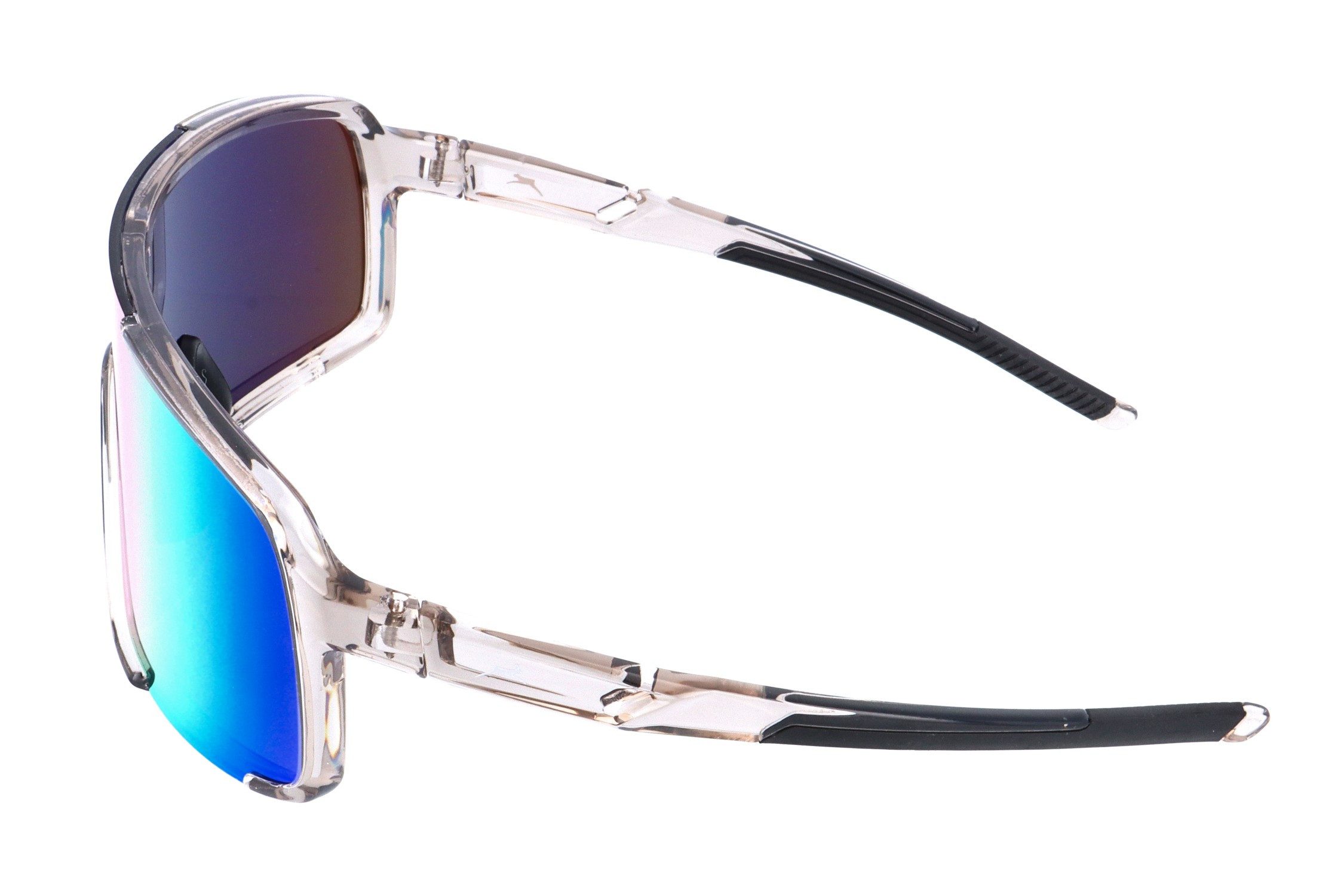 Gamswild Sportbrille UV400 Sonnenbrille Skibrille Fahrradbrille extra große Scheibe Damen, Herren Modell WS7440 in grün, blau, transparent