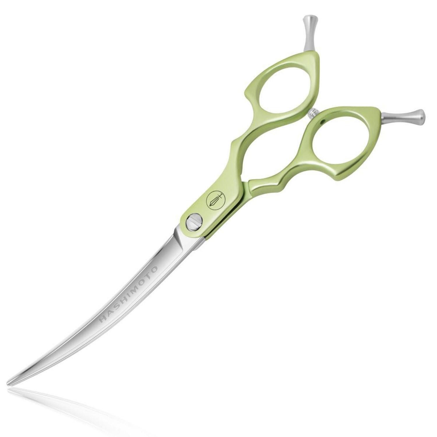LuxusKollektion Haarschere Hundepflegescheren gebogen 6.5 Zoll Super Lightweight