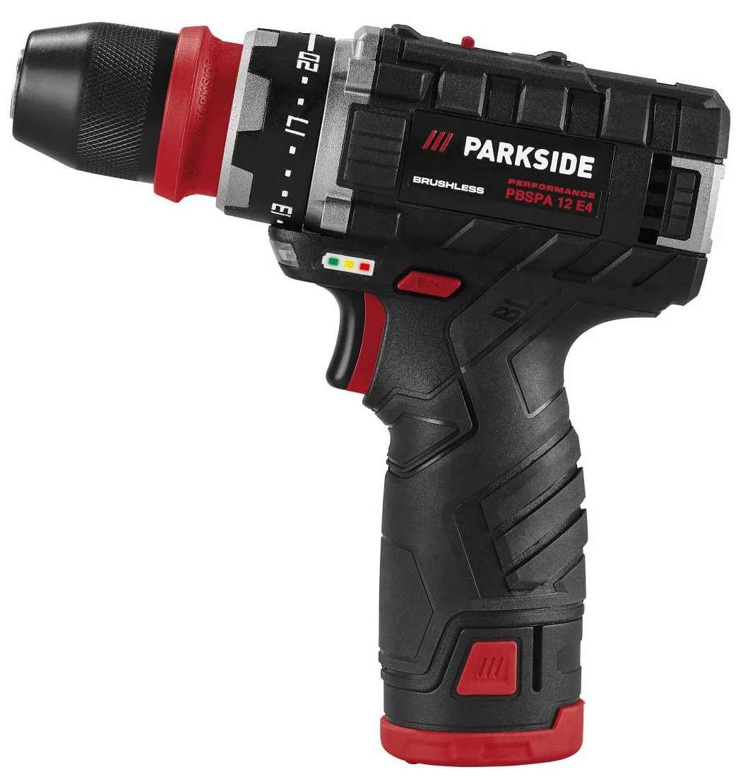 PARKSIDE PERFORMANCE® Akku-Drehschlagschrauber 12 V Akku-Bohrschrauber-Starterset PBSPA 12 mit 2 Akkus und Bohrerset