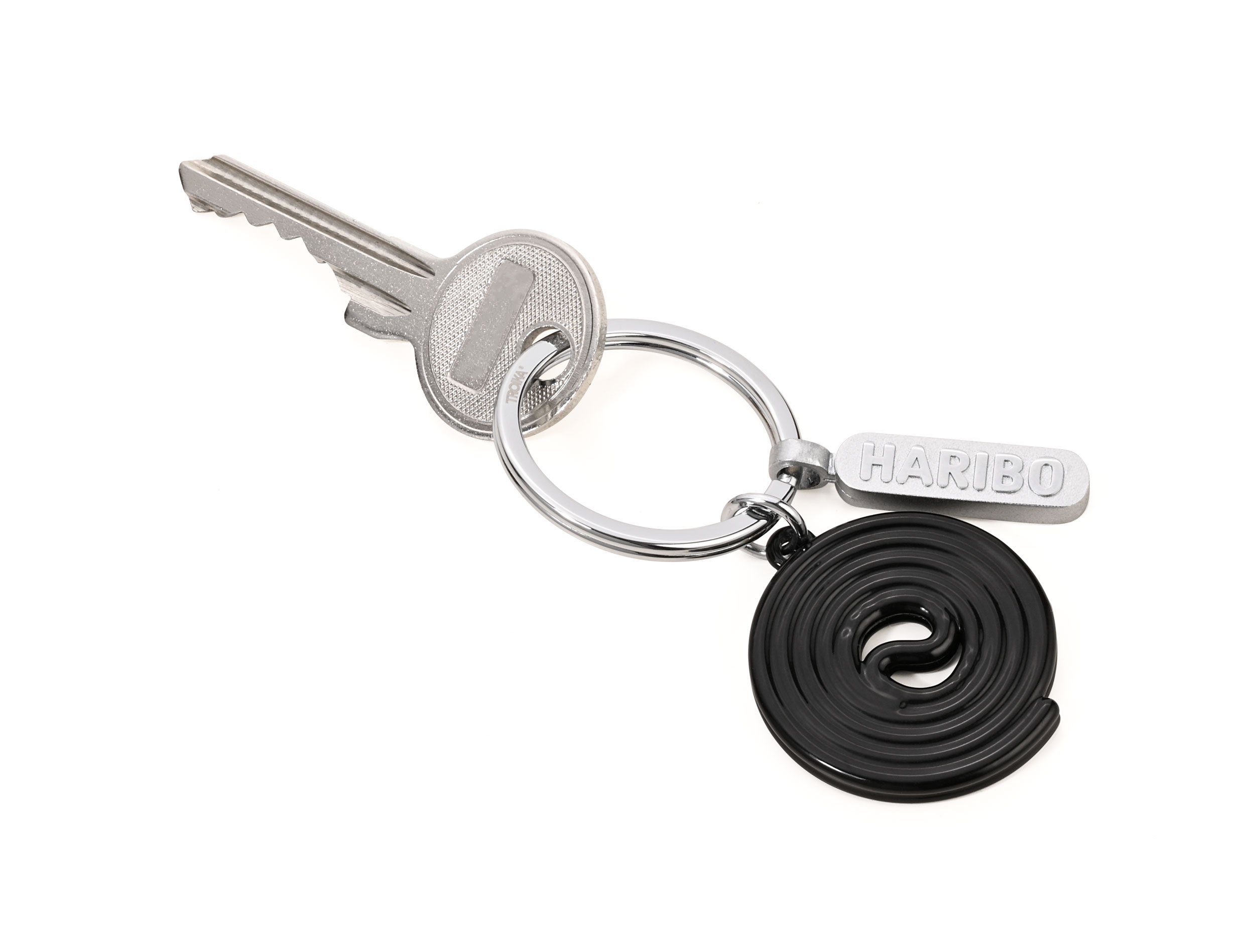 Produktbild von TROIKA Schlüsselanhänger TROIKA BORDEAUX | Dunkelgrün, Silberfarben