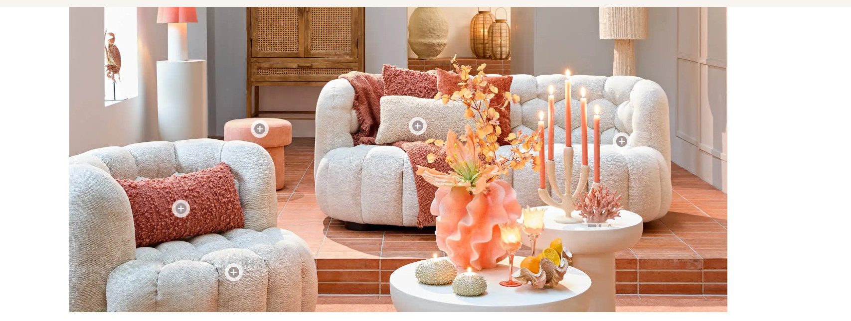 Light & Living Dekovase Sharuna Vase Farbe rosa