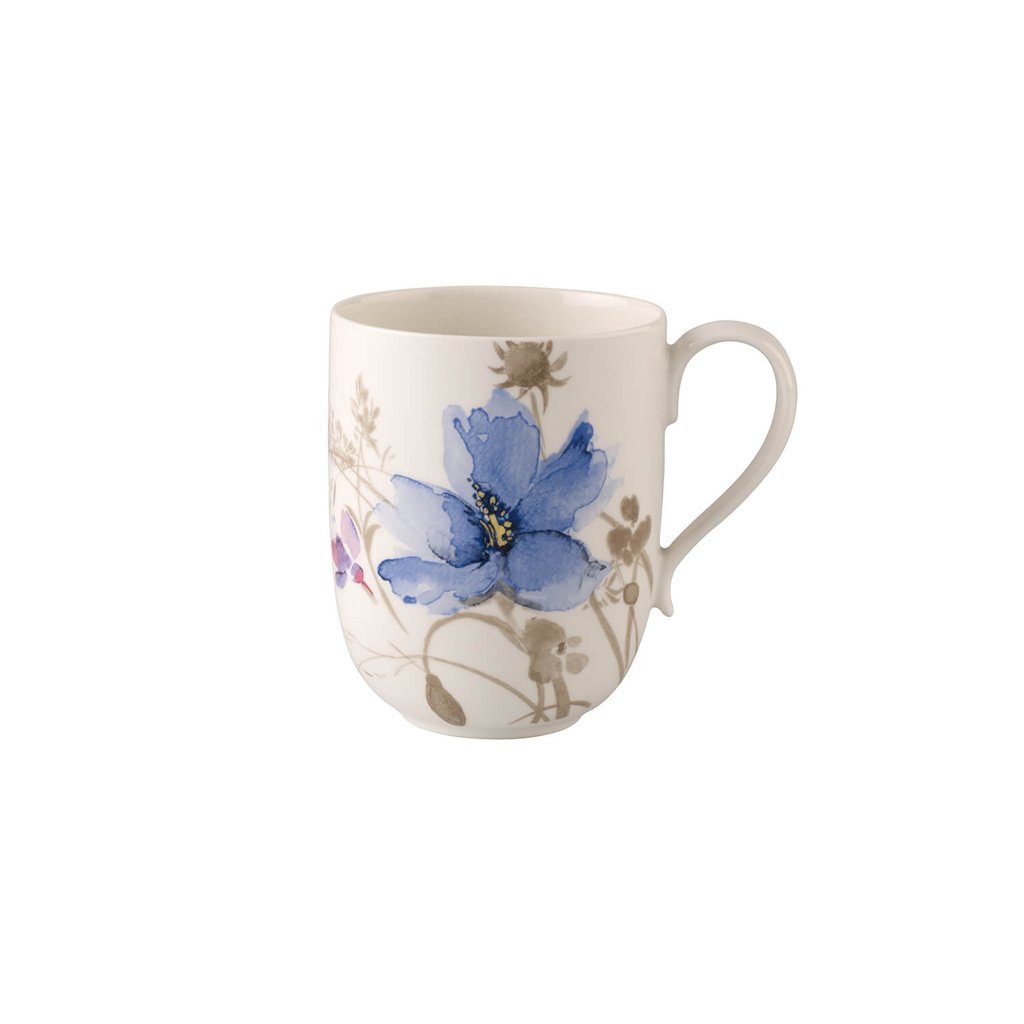 Villeroy & Boch Latte-Macchiato-Glas Mariefleur Latte, 1-tlg., Porzellan, Premium Porcelain, mikrow.- & spülm.sicher, Made in Germany
