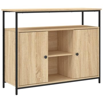 vidaXL Sideboard Sideboard Sonoma-Eiche 100x35x80 cm Holzwerkstoff (1 St)