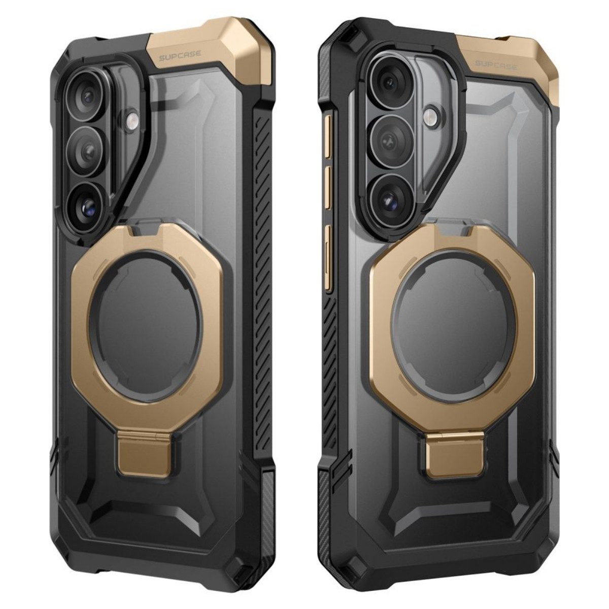 Supcase Handyhülle UB Grip Mag mit Magnetring Hülle für Samsung Galaxy S26 Schwarz Braun 6,2 Zoll, Strukturierte Oberfläche sorgt für besonders sicheren Halt