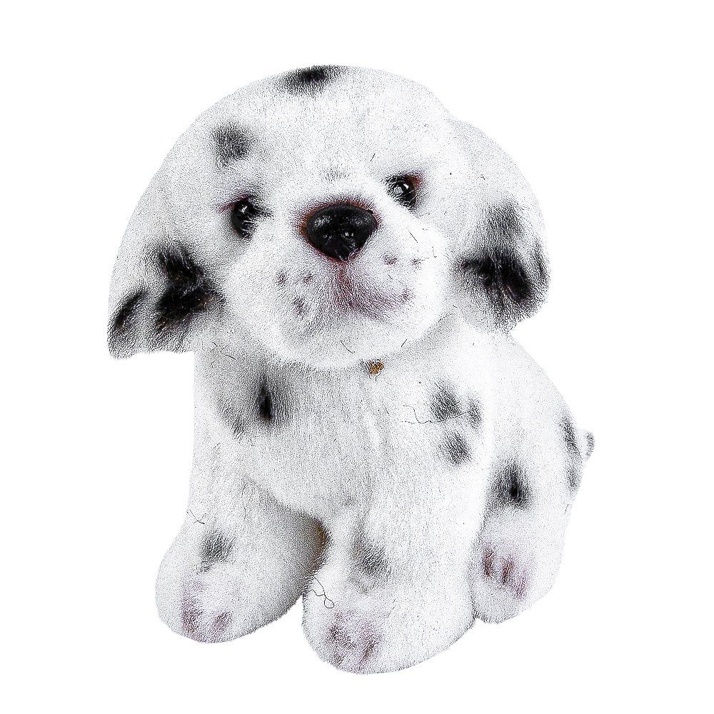 Teddys Rothenburg Kuscheltier Hund klein Dalmatiner 12 cm schwarz