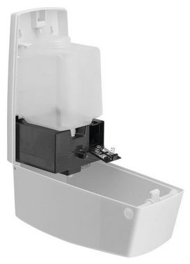 KS Handel 24 Seifenspender automatisch 500 ml Weiss oder Satin Infrarot Sensor Wandmontage