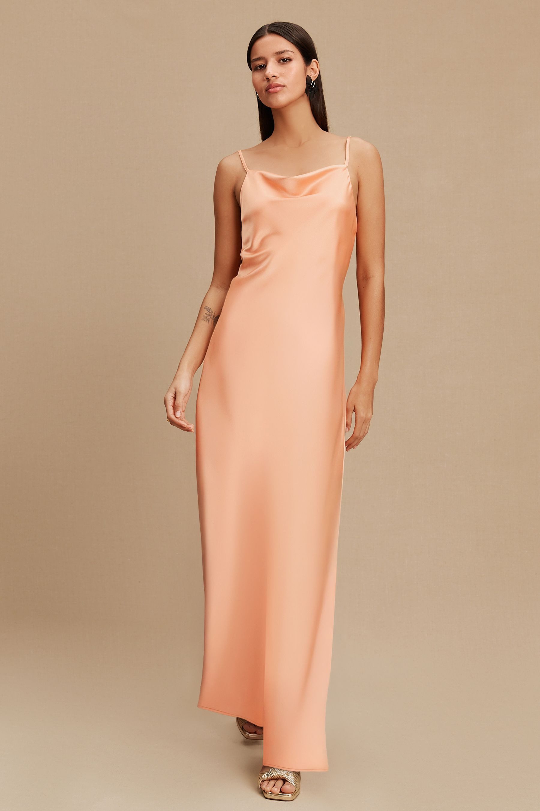 Next Satinkleid Satin-Maxikleid für Brautjungfern/Hochzeitsgäste (1-tlg) – Bild 5 von 5