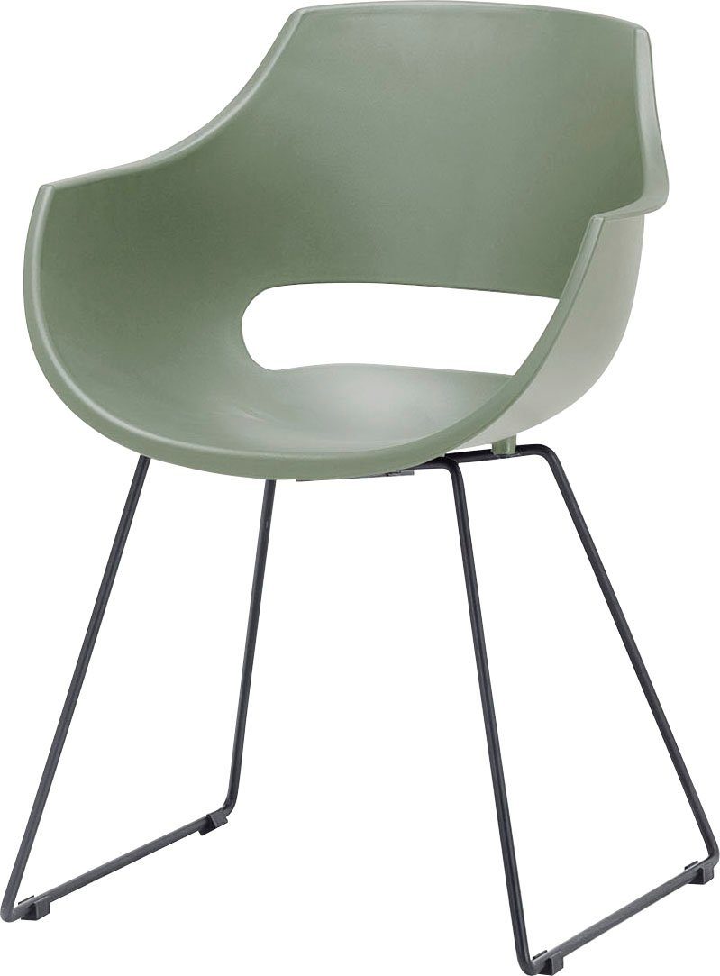 MCA furniture | St), bis Grün Rockville belastbar (Set, Grün Schalenstuhl Kg Stuhl 120 4