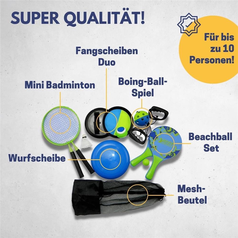 Best Sporting Beachballschläger Best Sporting Beachballschläger 64004 Beach Game Set 11-teilig, Best Sporting 64004 Beach Game Set 11-teilig Strandspiel Beachball-Set