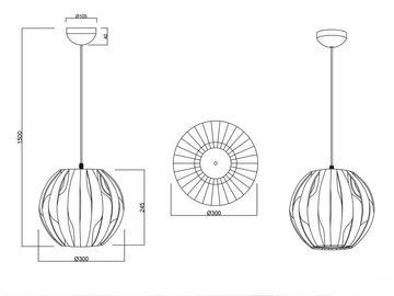 meineWunschleuchte LED Pendelleuchte, Dimmfunktion, LED wechselbar, Warmweiß, klein-e Designer-lampen Lichtdesign hängend über-n Esstisch Weiß Ø30cm