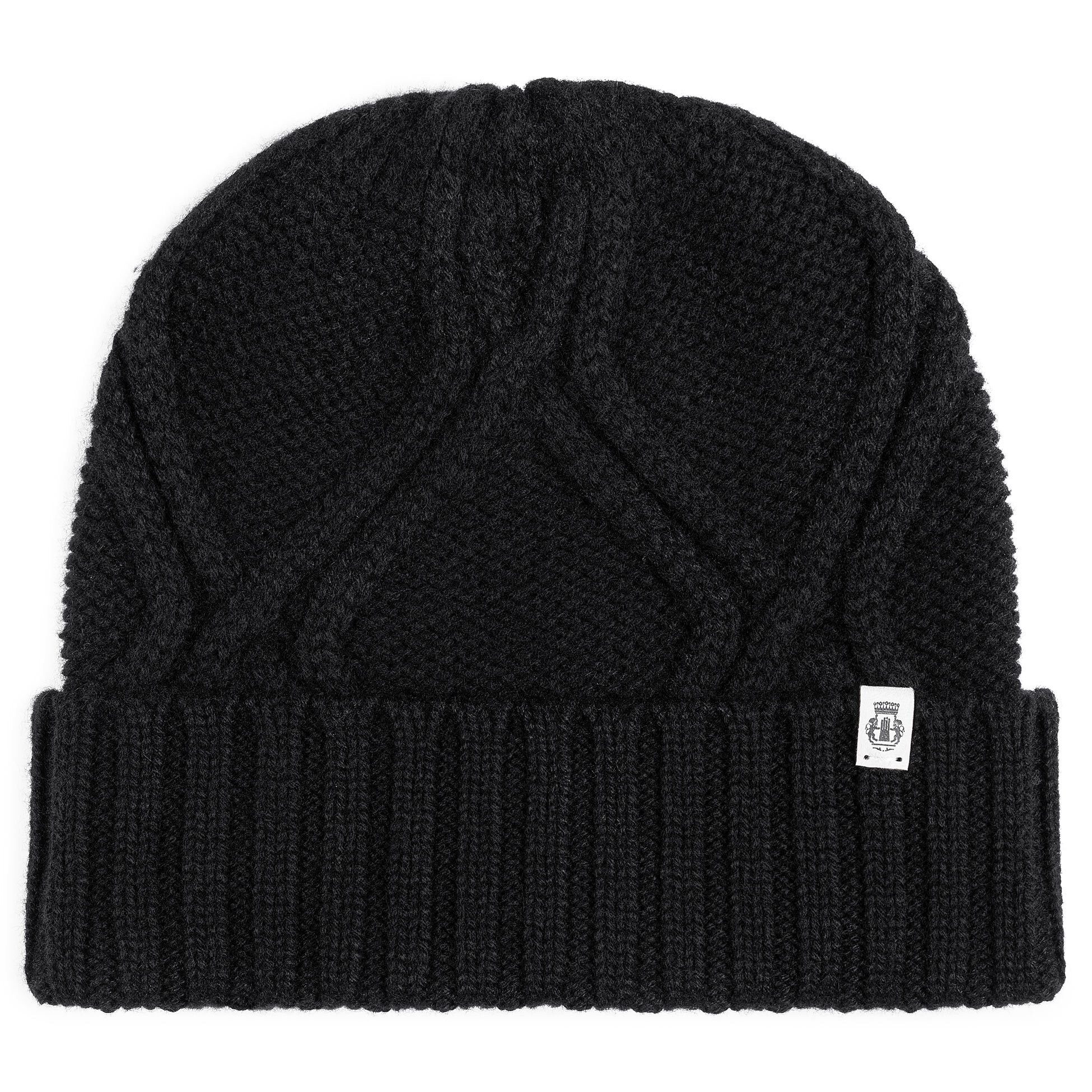 Roeckl Strickmütze DIAMOND CASHMERE MÜTZE Kaschmirmütze mit Rautenmuster