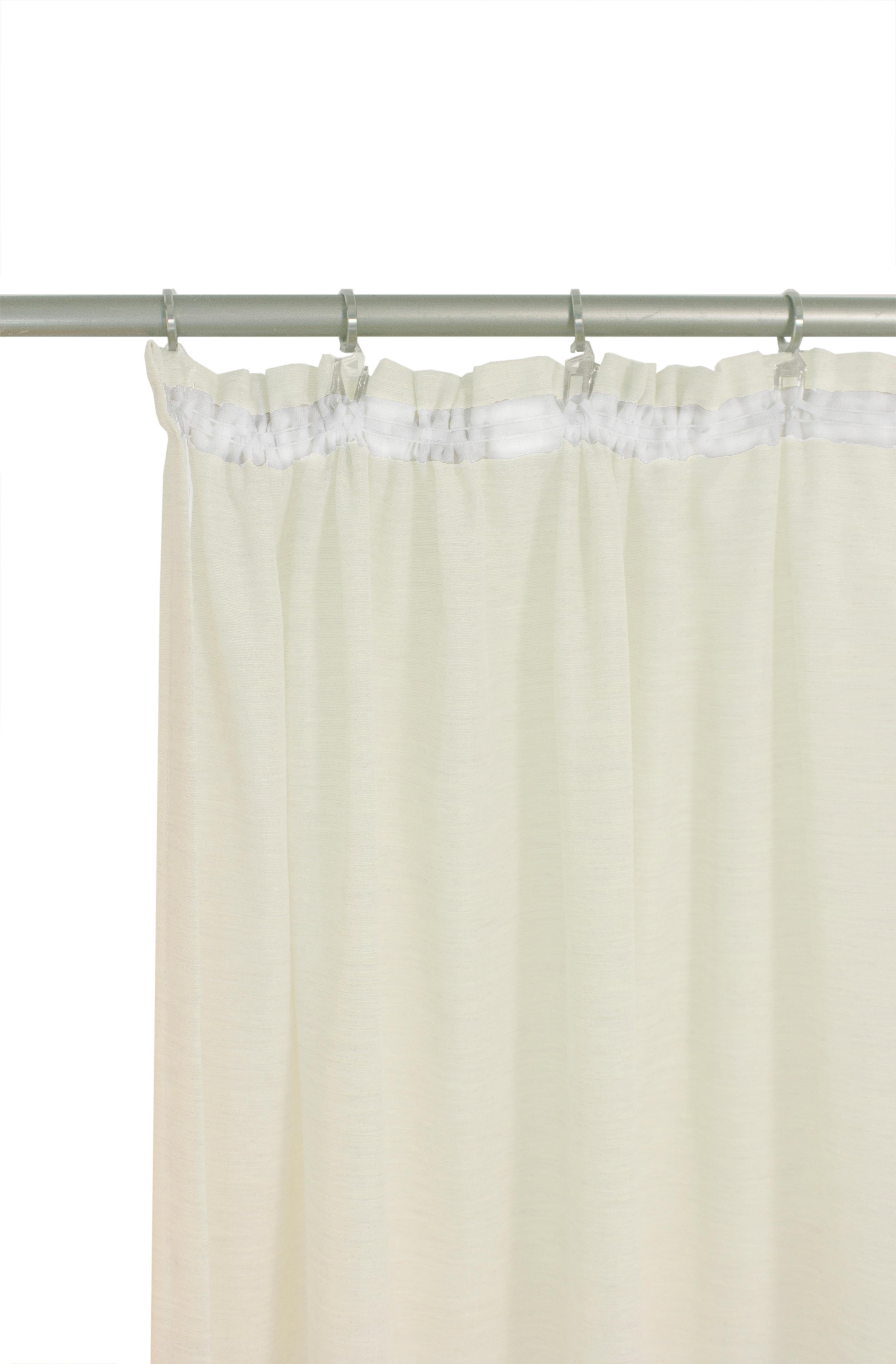 Wirth Vorhang LORCA (1 St), Kräuselband, halbtransparent