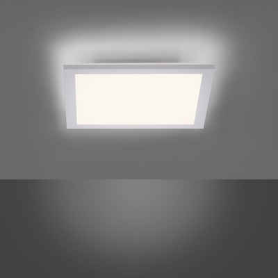 Leuchten Direkt LED Deckenleuchte »LED Deckenleuchte Flat in Weiß 2x 12W 2500lm 295x2«, Deckenlampe, Deckenbeleuchtung, Deckenlicht