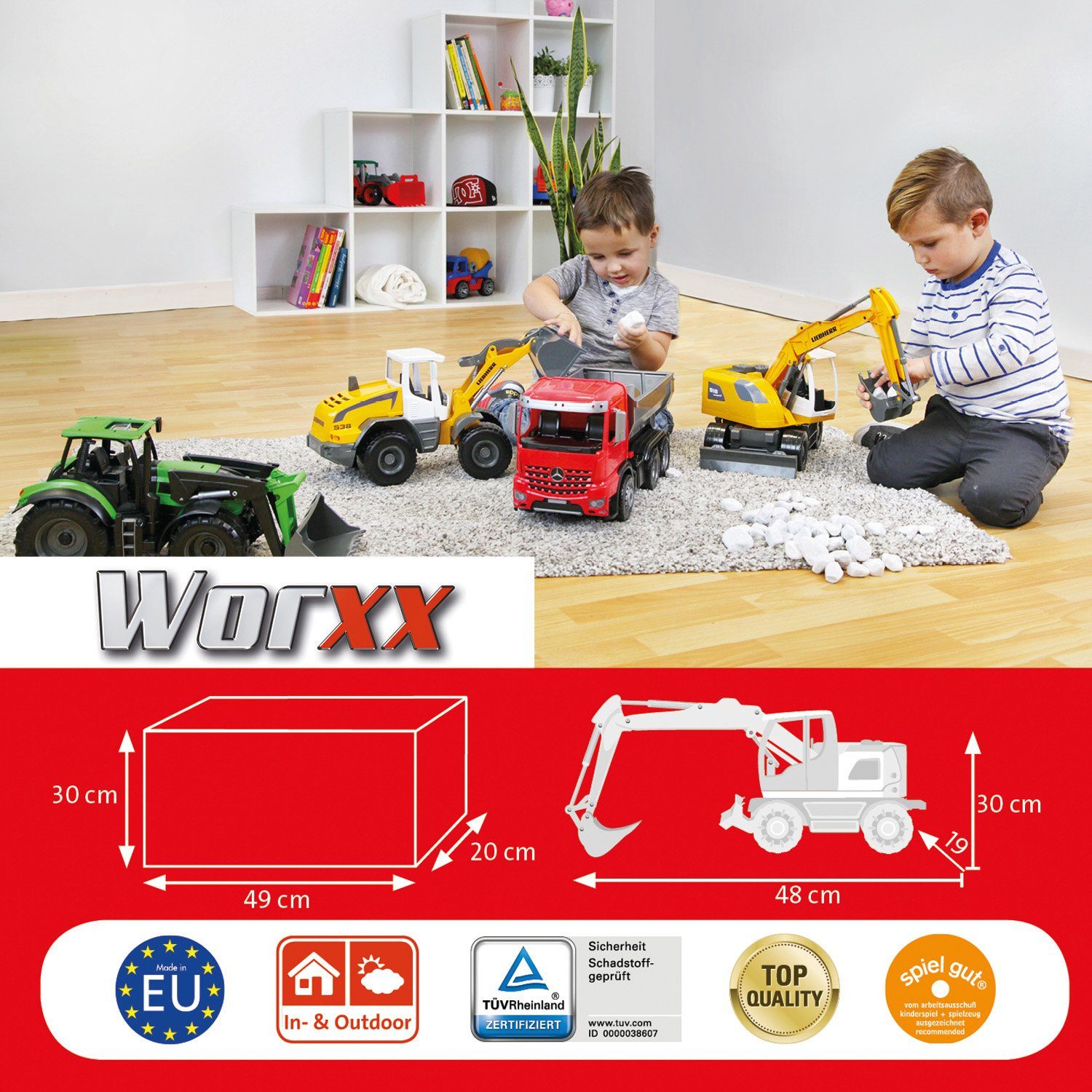 Lena® Spielzeug-Bagger Worxx, Liebherr Compact A918 günstig online kaufen