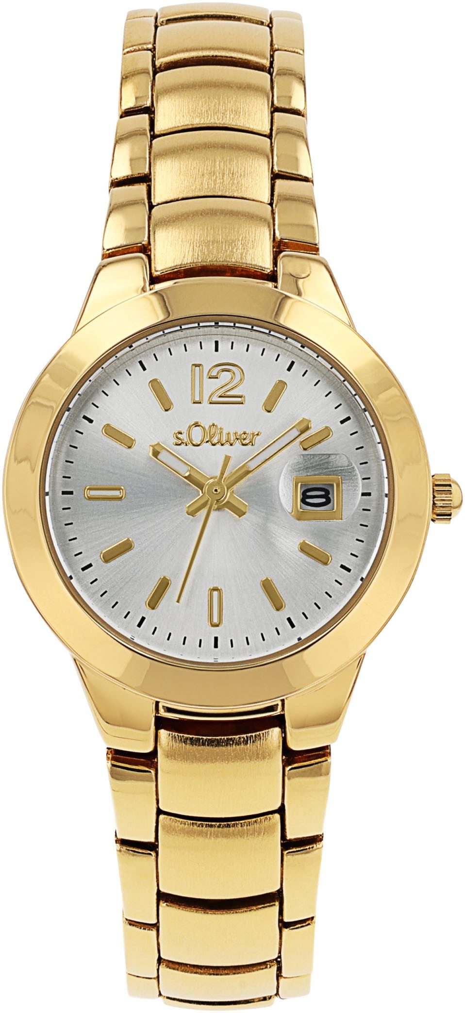 s.Oliver Quarzuhr 2038590, Armbanduhr, Damenuhr, Datum, analog günstig online kaufen