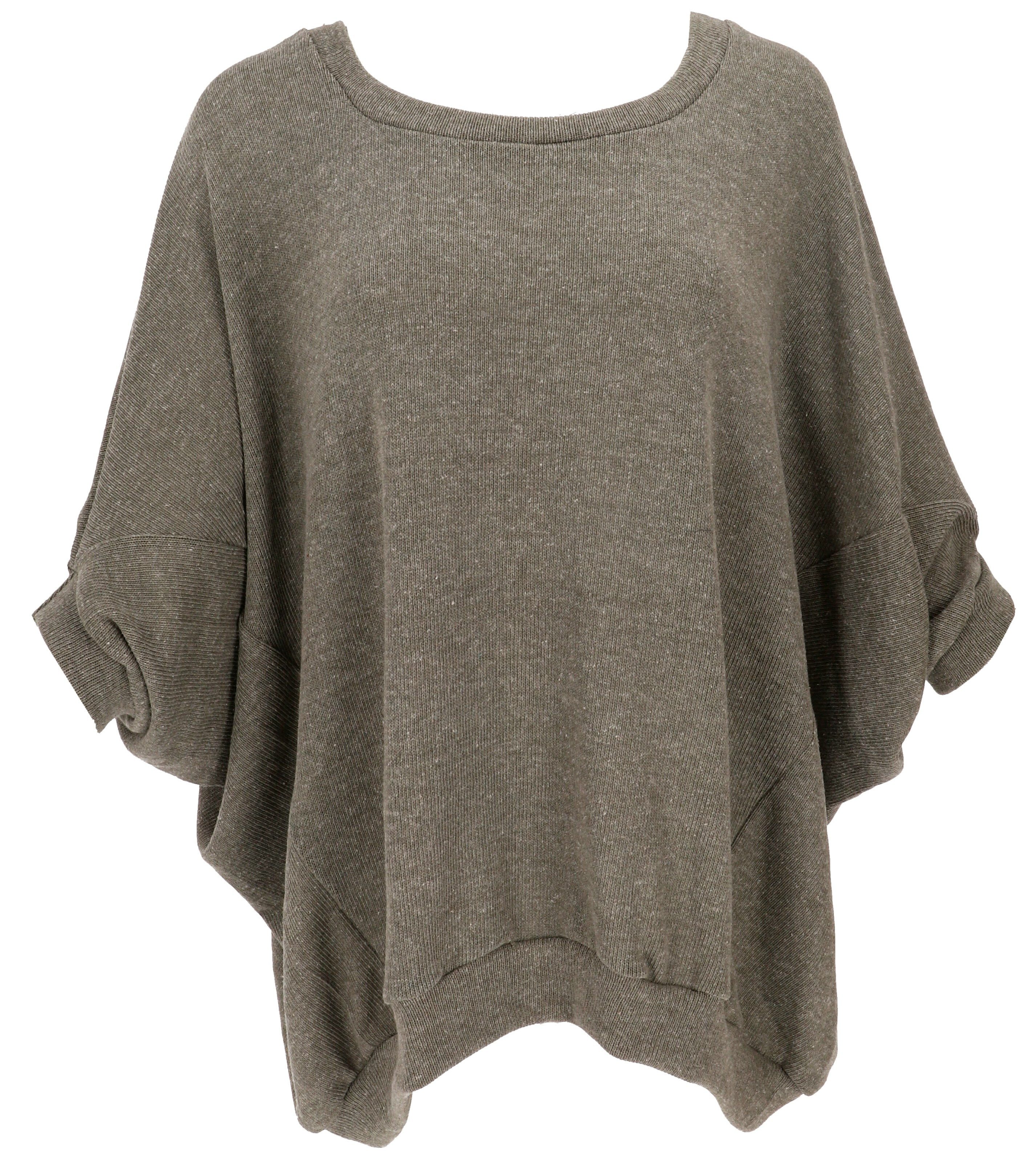 Guru-Shop Longsleeve Oversize Shirt, Strickshirt, Plus size Pullover..