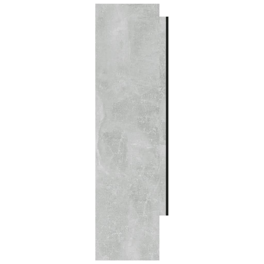 Betongrau Spiegelschrank 80x15x60 Badezimmerspiegelschrank Bad (1-St) fürs vidaXL cm MDF
