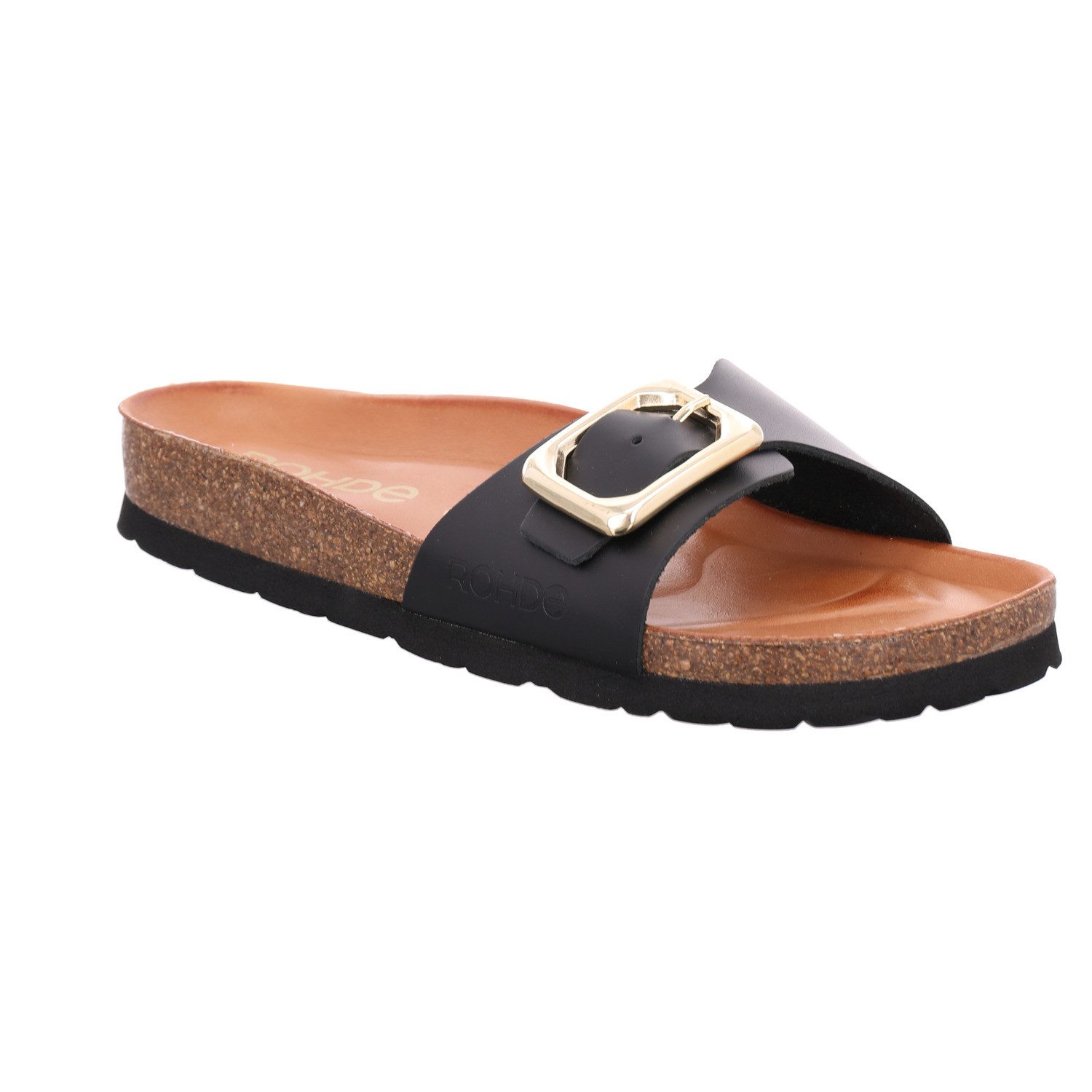 Rohde ALBA Pantolette Sommerschuh, Strandschuh, Hausschuh mit vorgeformten Tieffußbett