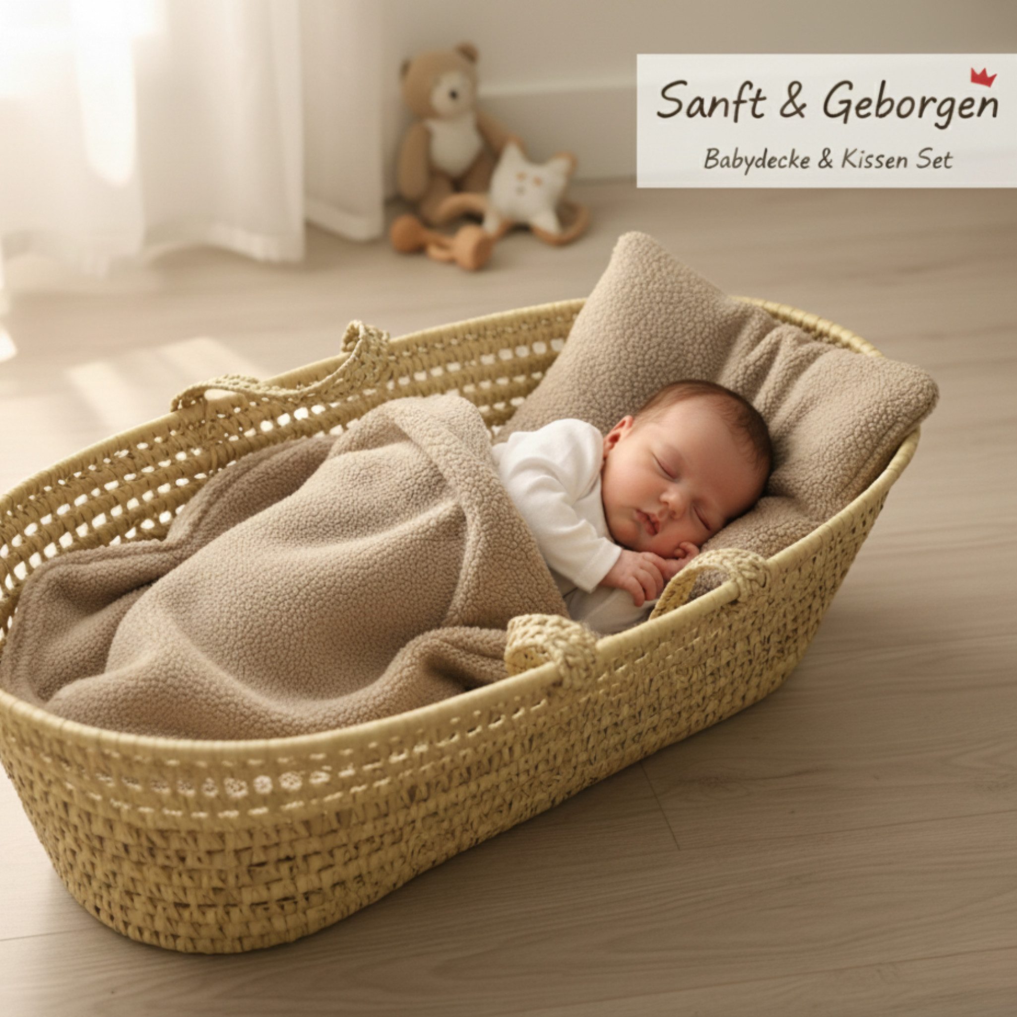 Babydecke BOUCLÉ 60x75 cm Winter Babydecke für Kinderwagen & Bett Weich, Wa günstig online kaufen